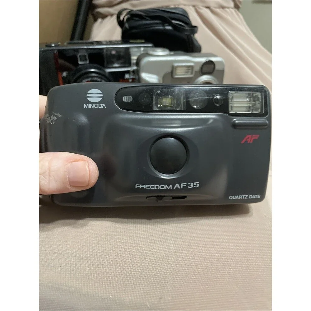Lot of 9 Cameras, Video, Flash - Parts Only- Not Tested Some Broken PARTS ONLY